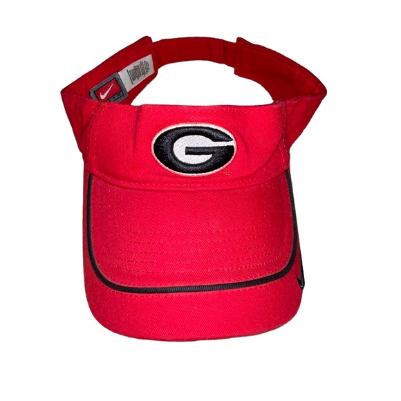Nike Team Georgia Bulldog Sun Visor Res Black College Football Sports Apparel - Picture 2 of 5